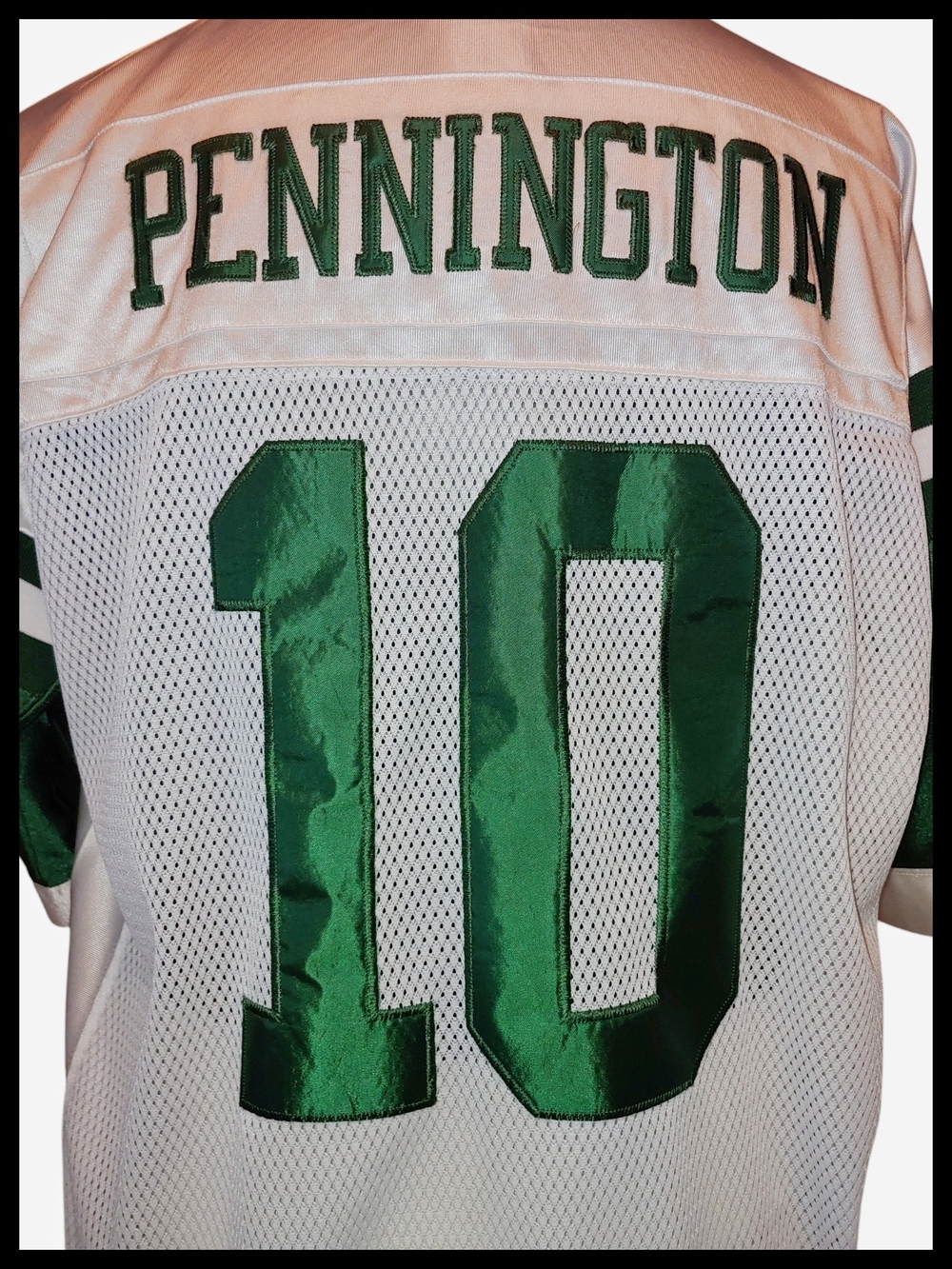 Vintage Reebok On Field New York Jets #10 Chad Pennington White XL Jersey NFL - Picture 3 of 6